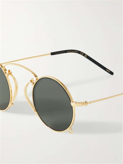 gucci pince nez|Men's Designer Round Framed & Oval Sunglasses .